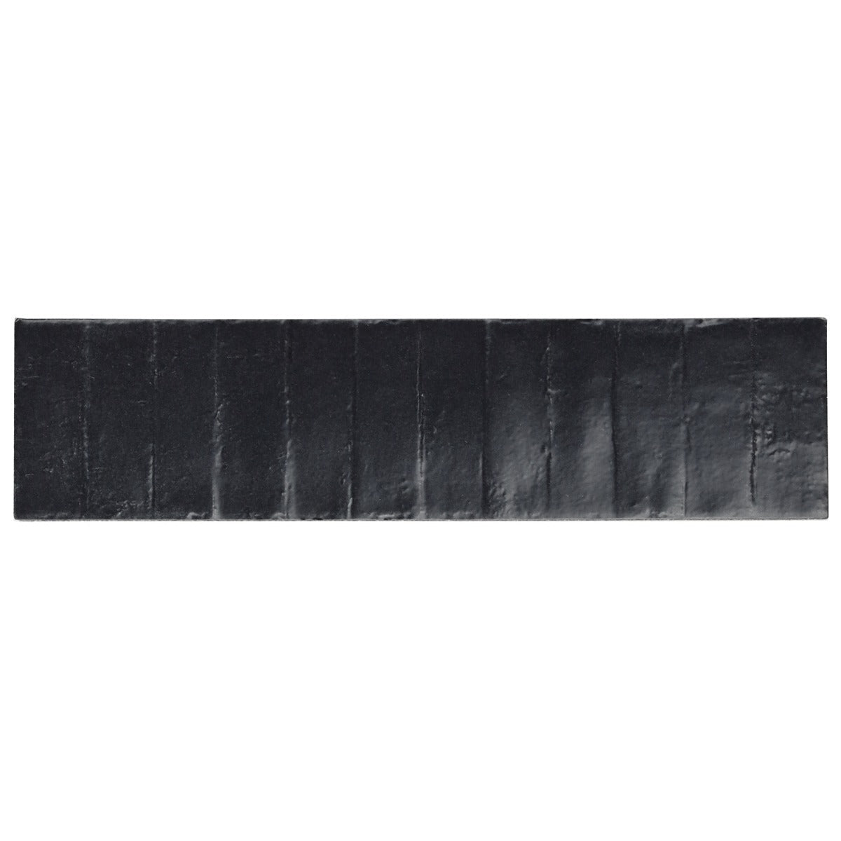 Rework Leather Black 3x12 Matte Porcelain Subway Tile - Lux Tile
