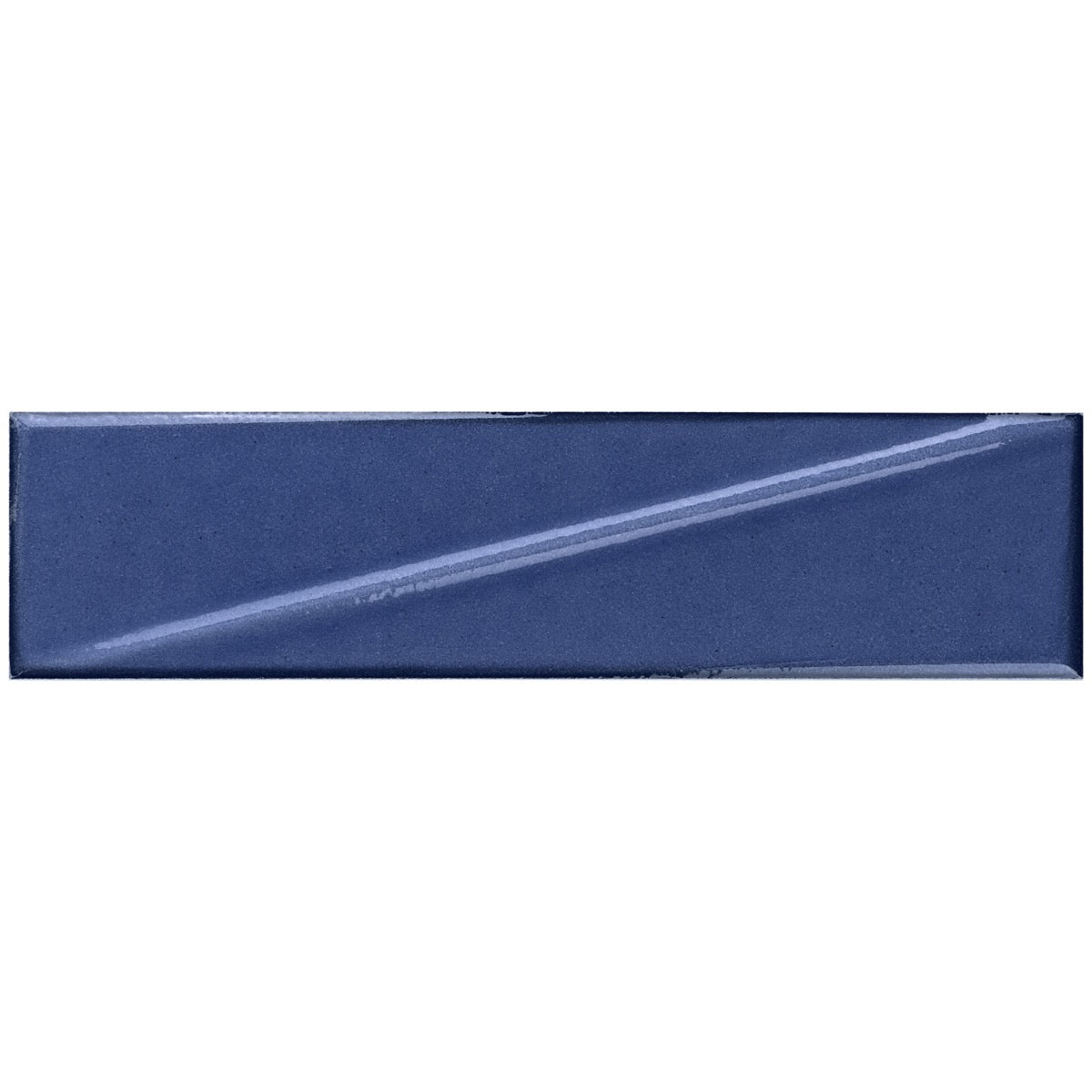 Axelle Azure Blue 3D Glossy Ceramic Subway Tile - 3x12