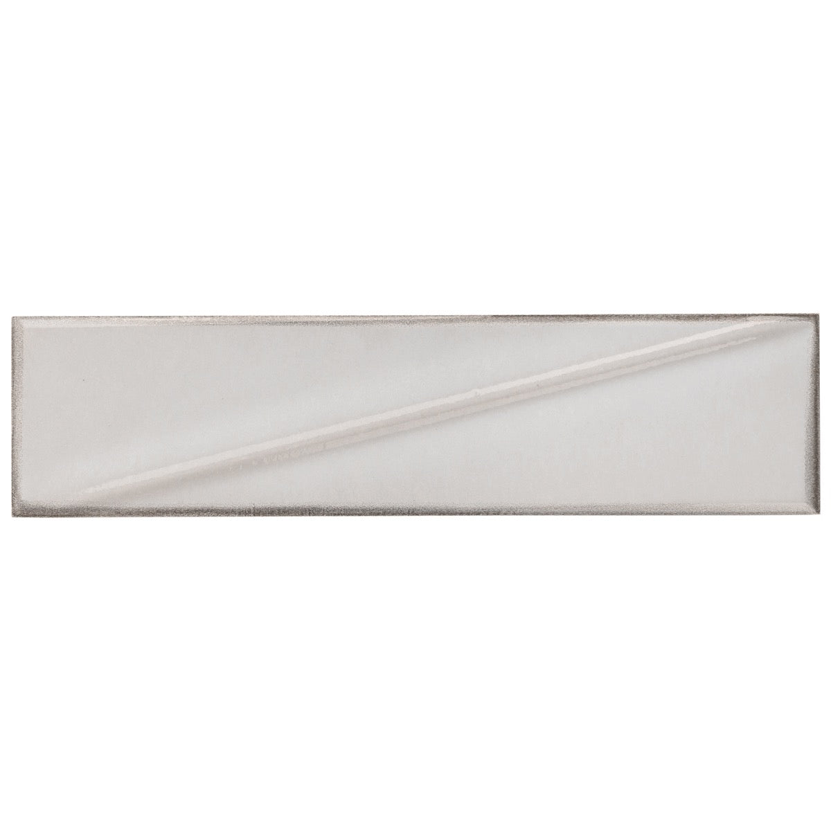Axelle Ice White 3D Glossy Ceramic Subway Tile - 3x12