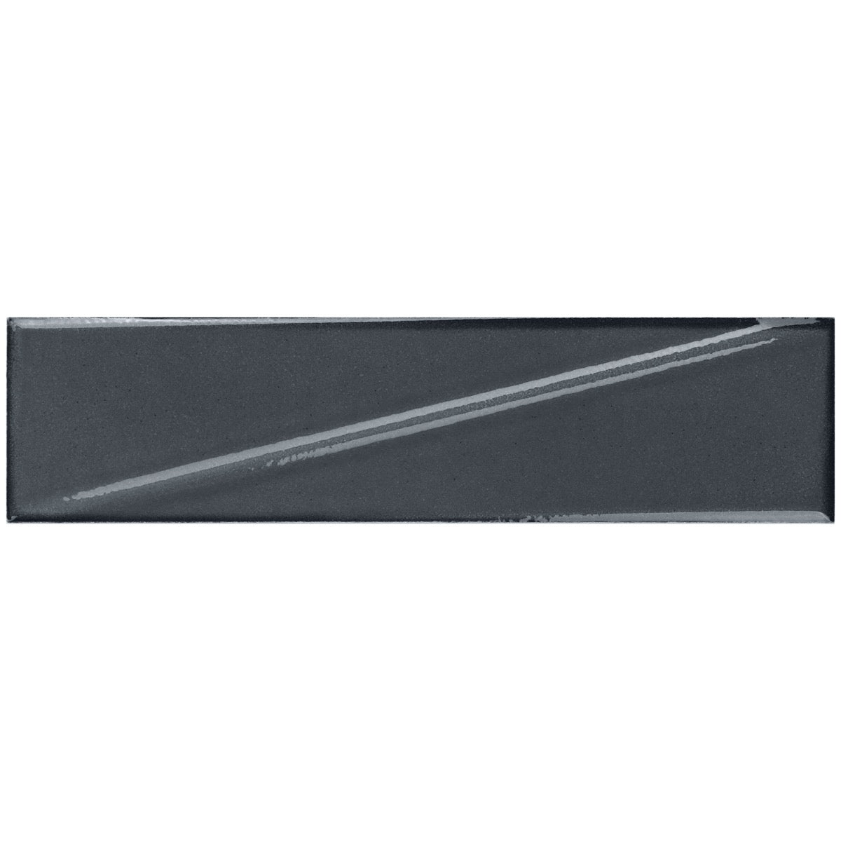 Axelle Storm Gray 3D Glossy Ceramic Subway Tile - 3x12