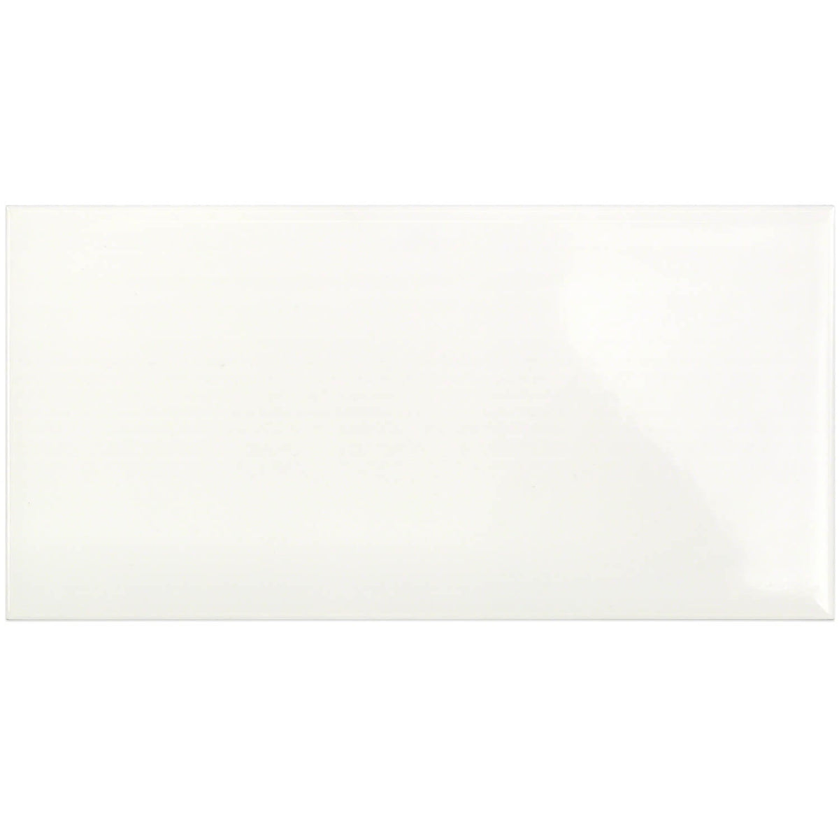 Vector Hueso White 4x8 Polished Ceramic Subway Tile