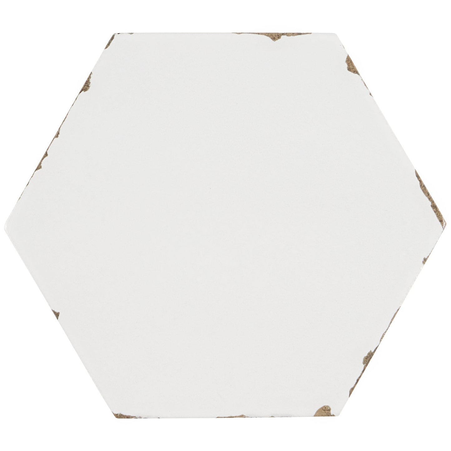Sasha Hex White Matte Porcelain Tile - Lux Tile