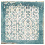 Los Lunas Deco Blue 8x8 Matte Porcelain Tile - Lux Tile