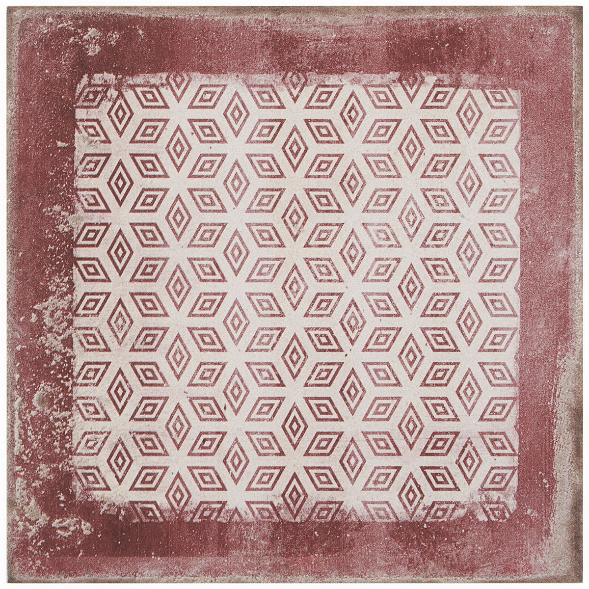 Los Lunas Deco Rose Pink 8x8 Matte Porcelain Tile - Lux Tile