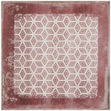 Los Lunas Deco Rose Pink 8x8 Matte Porcelain Tile - Lux Tile