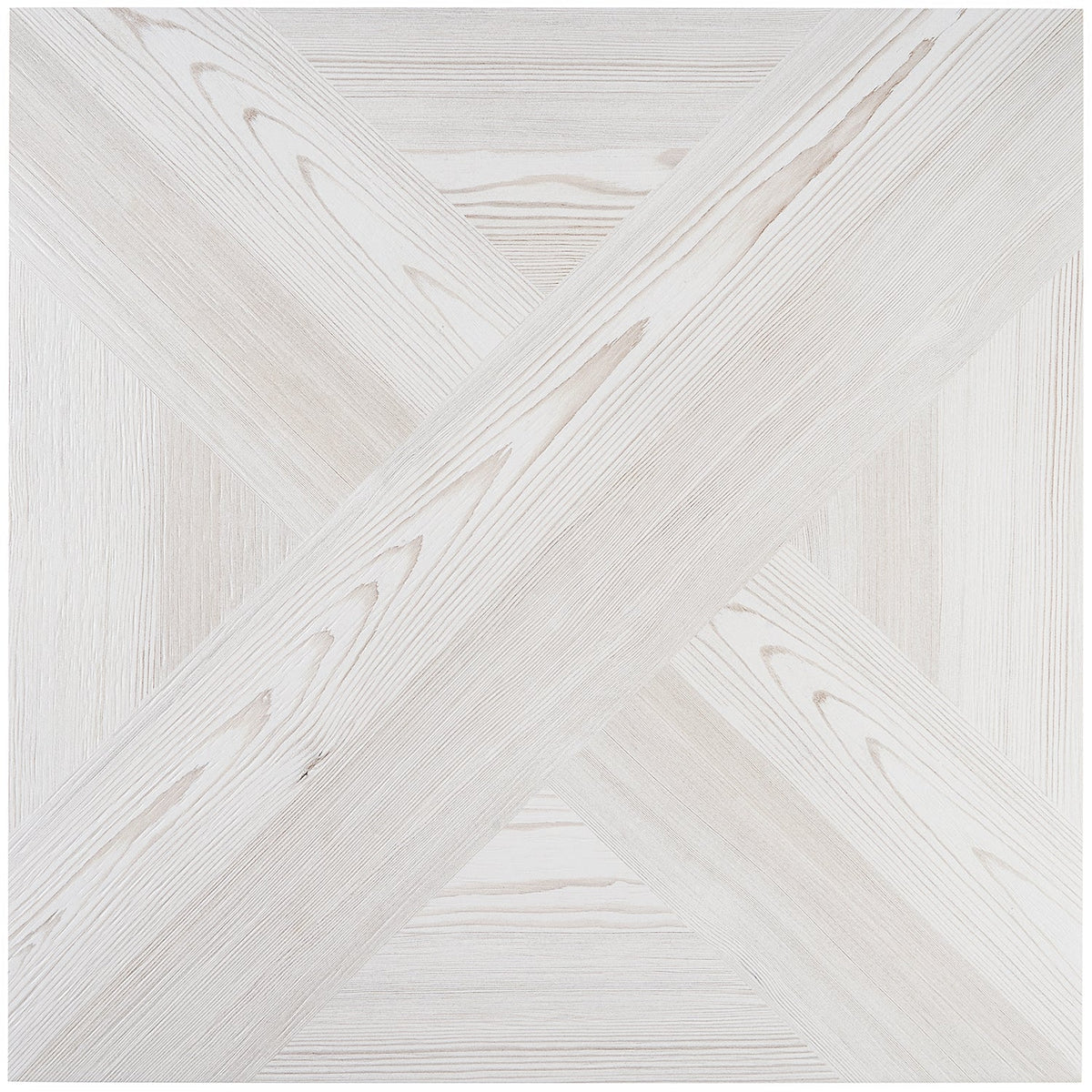 Mandorla White 24x24 Matte Wood Look Porcelain Tile
