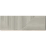Tilebar Enigma Light Gray 2x8 Textured Polished Ceramic Subway Wall Tile