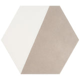 HexArt Pop Gris 8" Hexagon Matte Porcelain Tile - Lux Tile