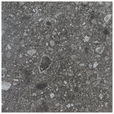 Rizo Charcoal Gray Terrazzo Look Matte Porcelain Tile - 24x24