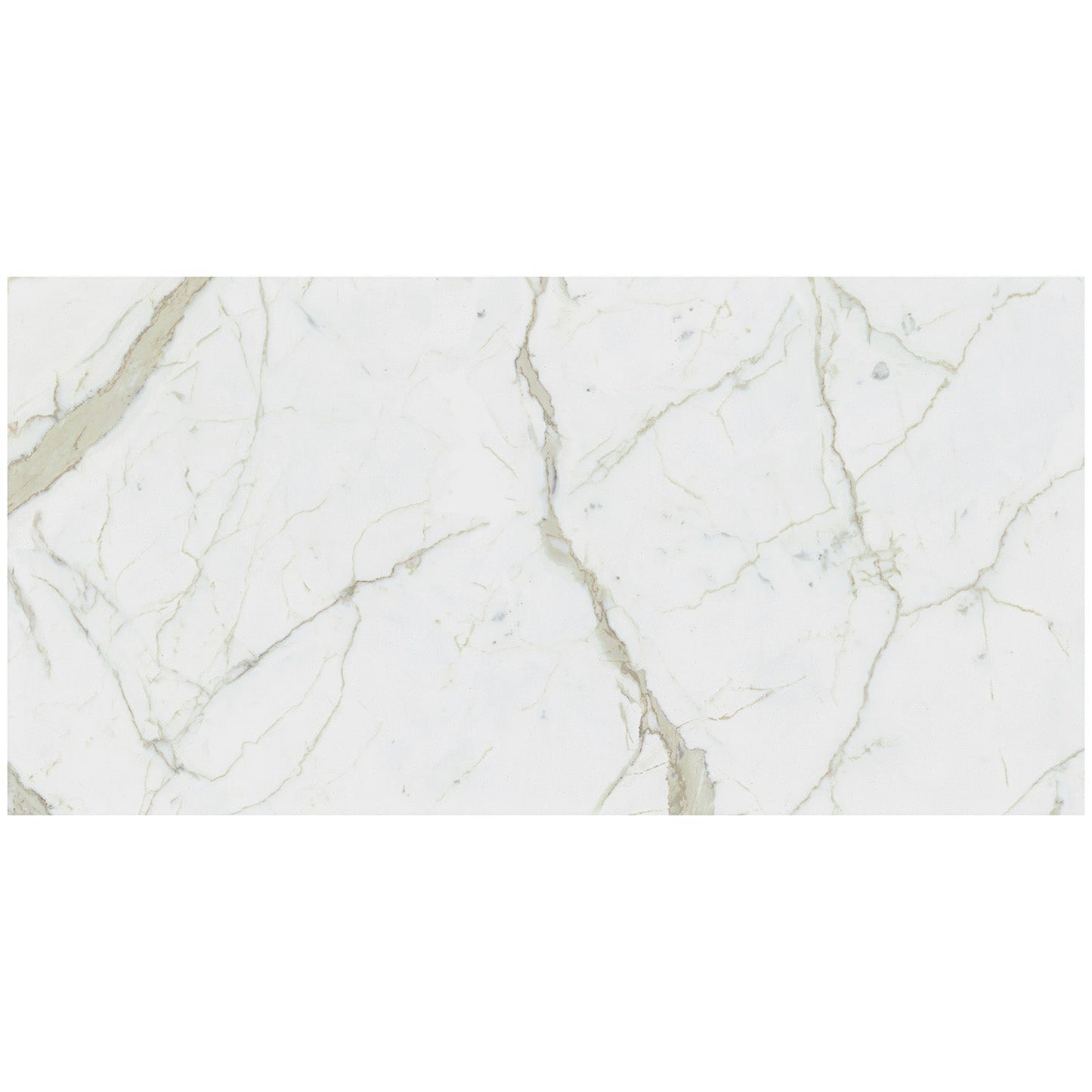 TileBarXL Marmi Slim Calacatta White 30x60 Polished Porcelain Slab