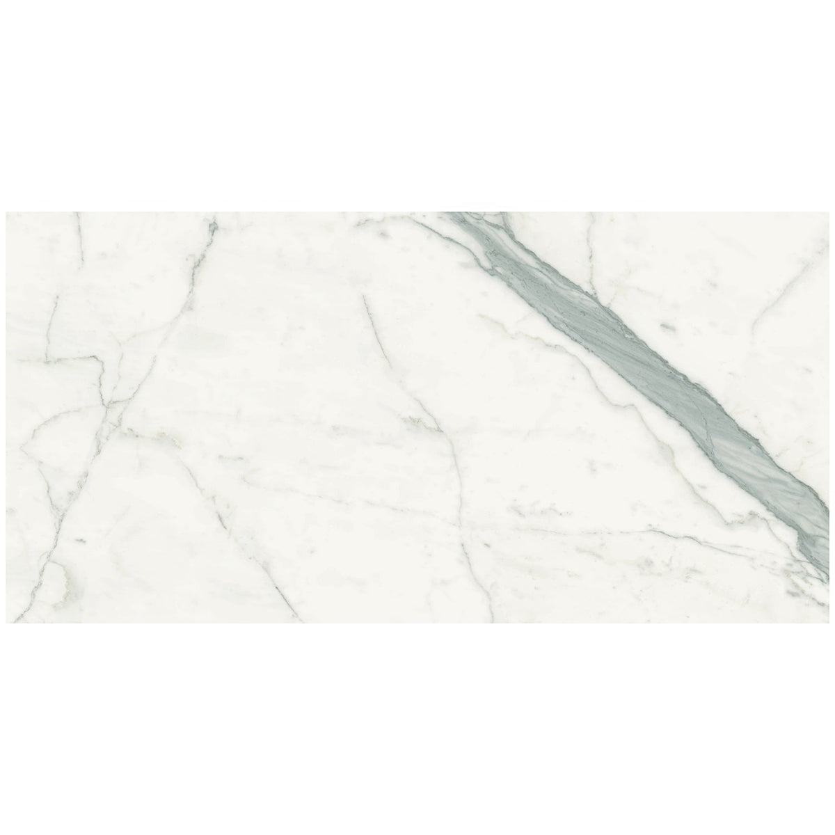 TileBar Marmi Slim Bianco Venato 30x60 Polished Porcelain Slab