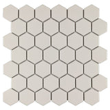 Serenity Pearl Beige 2" Hexagon Matte Porcelain Mosaic Tile - Lux Tile