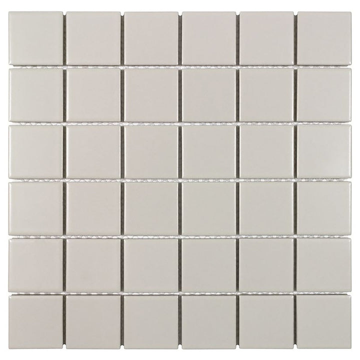Serenity Taupe Gray 2x2 Matte Porcelain Mosaic Tile - Lux Tile