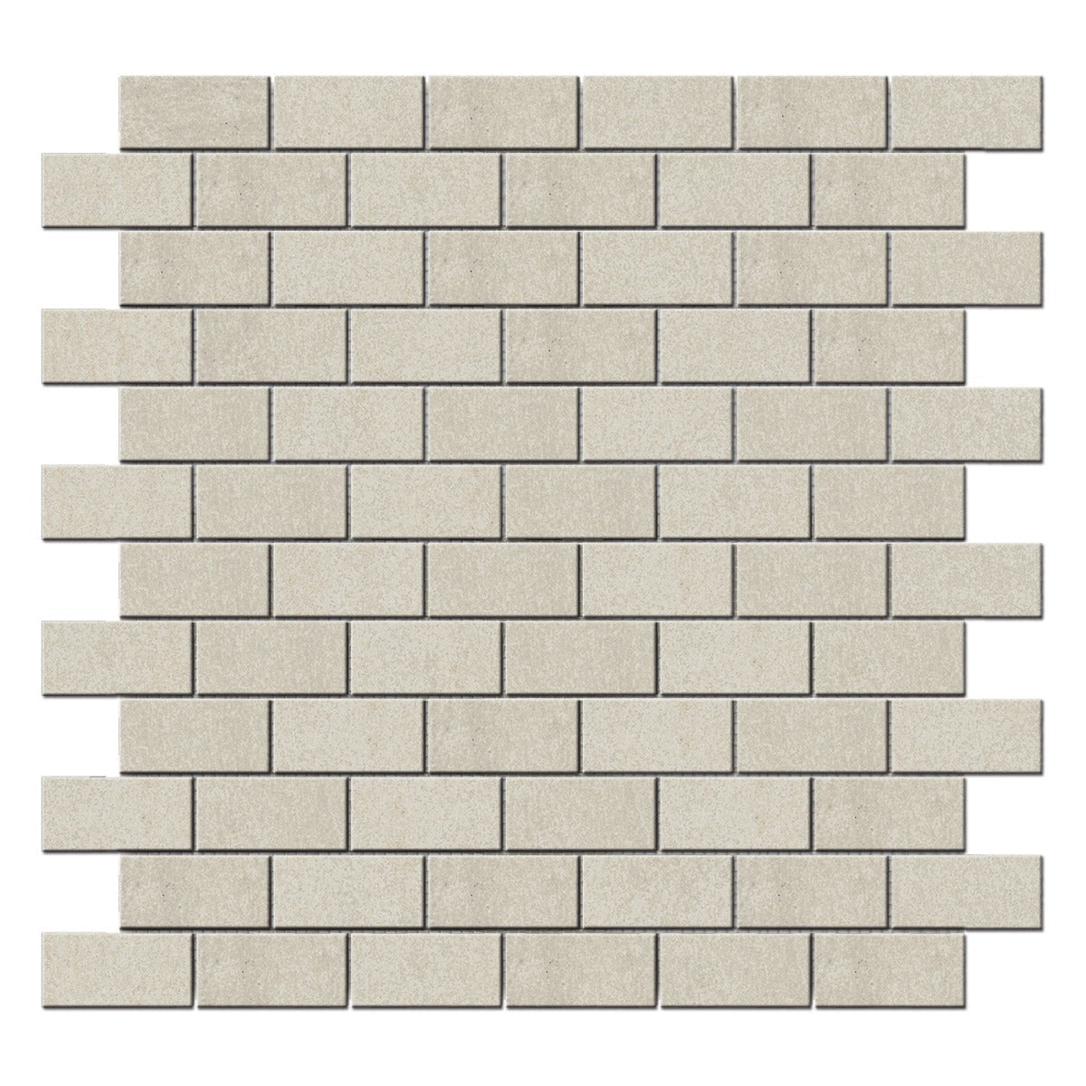Karo White 1x2 Brick Matte Porcelain Mosaic Tile