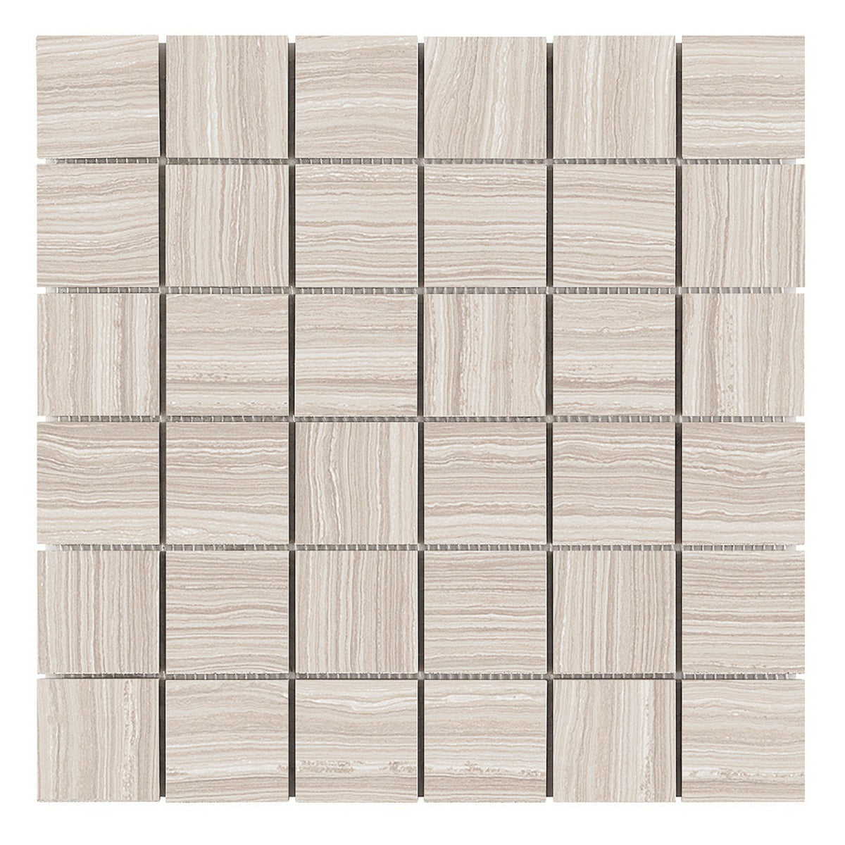 Miles Classic Tan 2x2 Matte Porcelain Mosaic Tile - Lux Tile