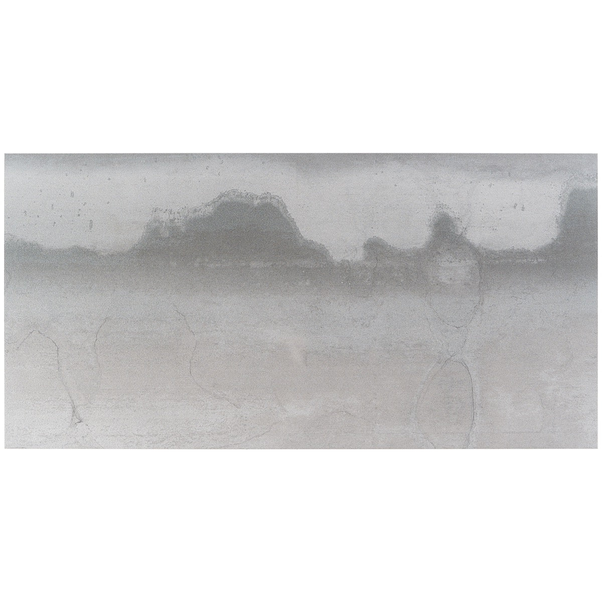 Hewlett Metal Silver 12x24 Matte Porcelain Tile - Industrial Style