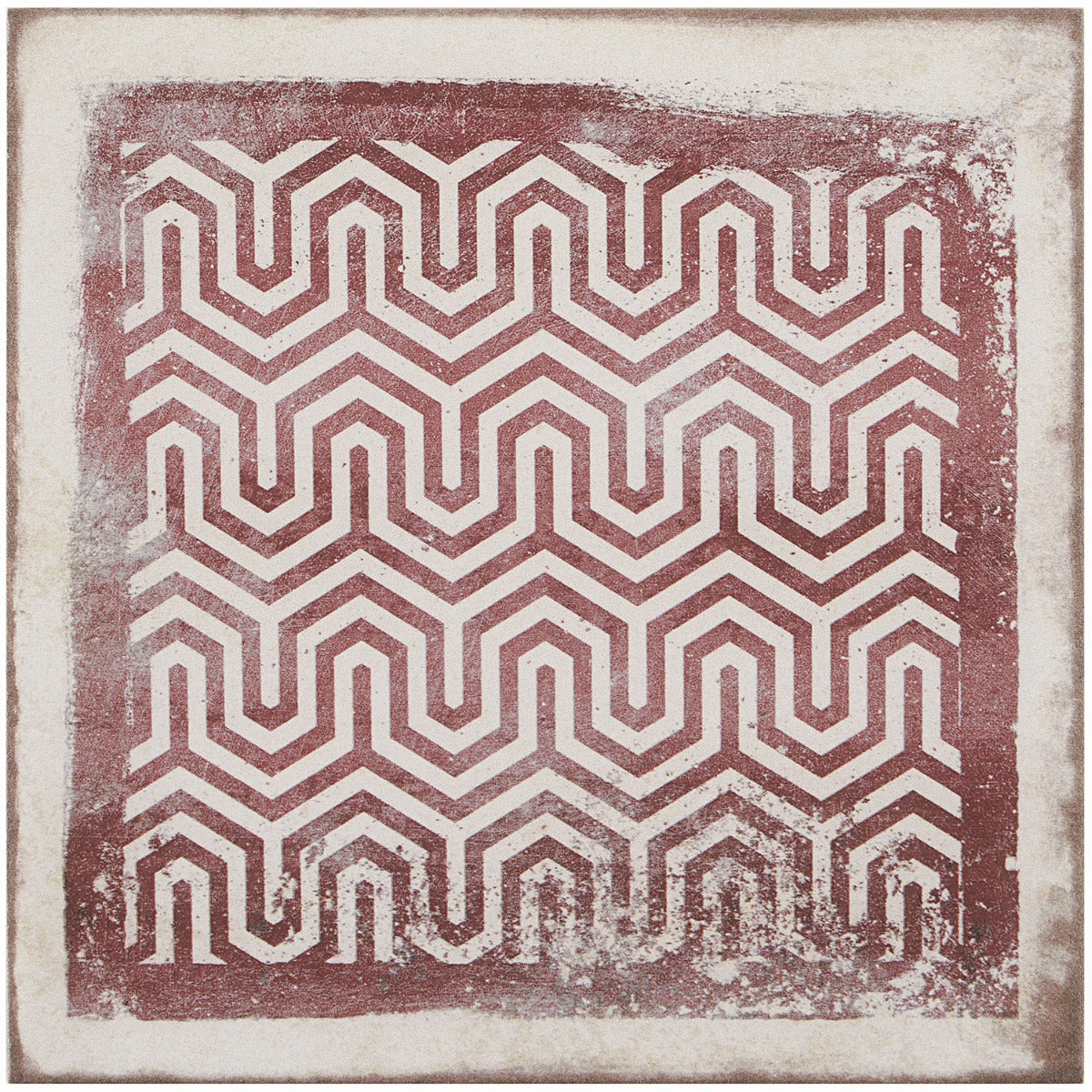 Los Lunas Deco Rose Pink 8x8 Matte Porcelain Tile - Lux Tile