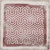 Los Lunas Deco Rose Pink 8x8 Matte Porcelain Tile - Lux Tile