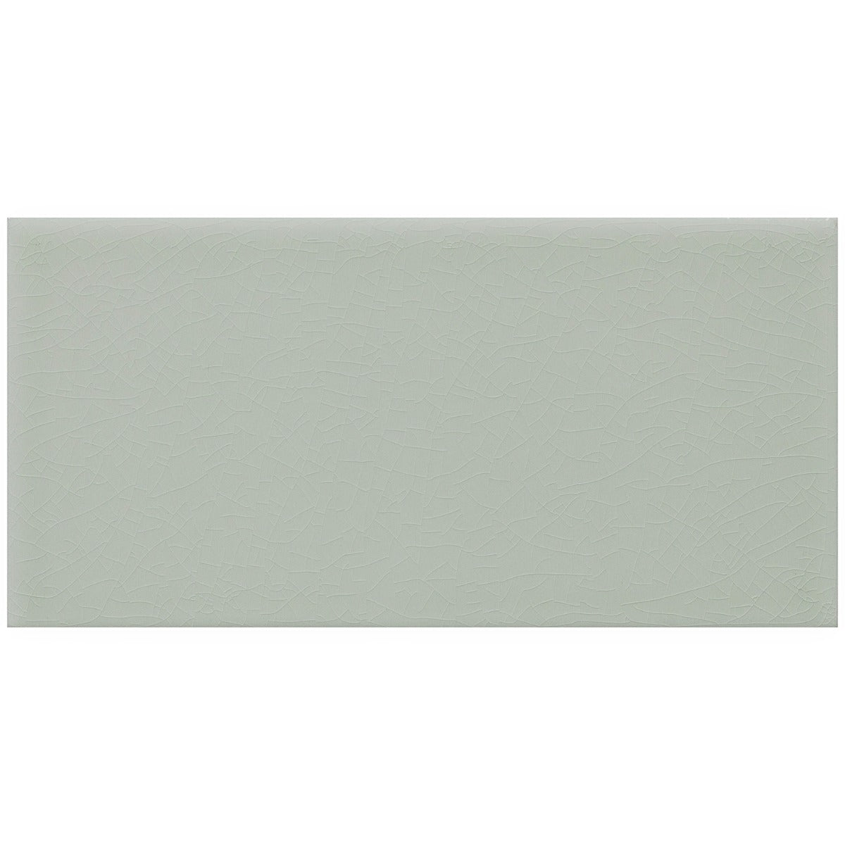 Seaside Fern Green Crackled Glossy Ceramic Tile - 4x8