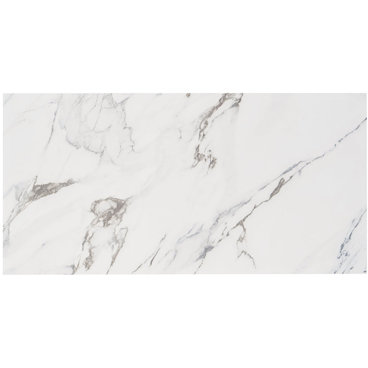 Calacatta Azur Matte Porcelain Tile 12x24 - Lux Tile