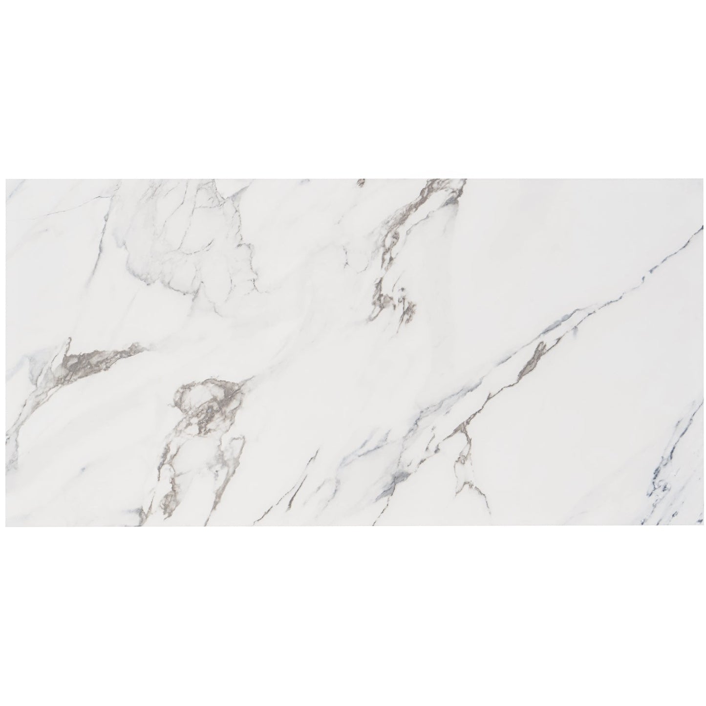 Calacatta Azur Matte Porcelain Tile 12x24 - Lux Tile