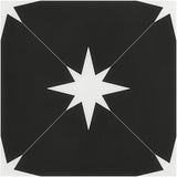Tau Nero Black 9x9 Matte Porcelain Tile by Lux Tile