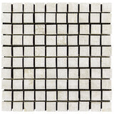 Lux Tile Portrait Ivory Beige Matte Porcelain Mosaic Tile 1x1