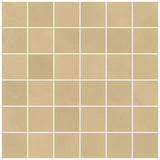 Clay Glee Gold 2x2 Matte Porcelain Mosaic Tile