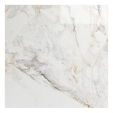 Calacatta Macchia White Gold 48x48 Marble Look Polished Porcelain Tile - Lux Tile