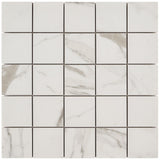 Versilia Statuario Matte Porcelain Mosaic Tile - 2x2