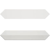 Kent White 3x12 Picket Polished Ceramic Wall Tile by Lux Tile