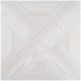 Mandorla White 24x24 Matte Wood Look Porcelain Tile