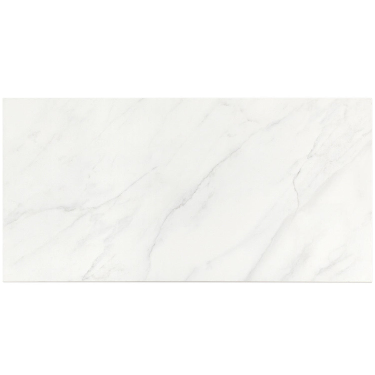 Belvedere Bianco White 15x30 Semi-Polished Porcelain Tile