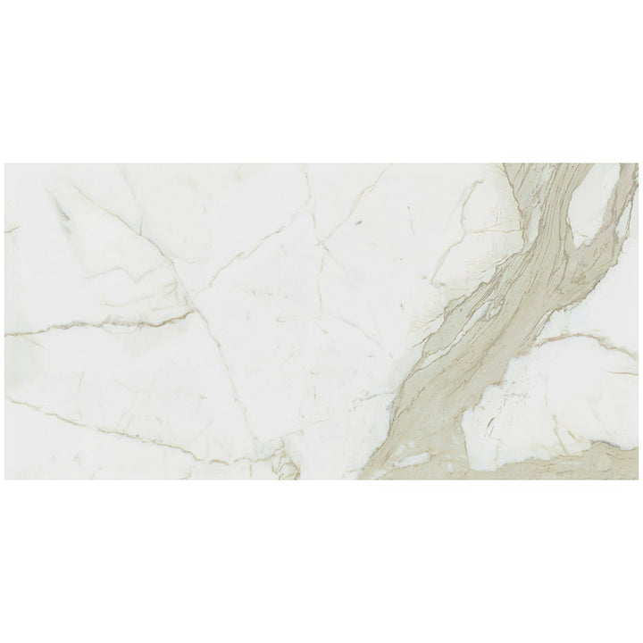 TileBarXL Marmi Slim Calacatta White 30x60 Polished Porcelain Slab