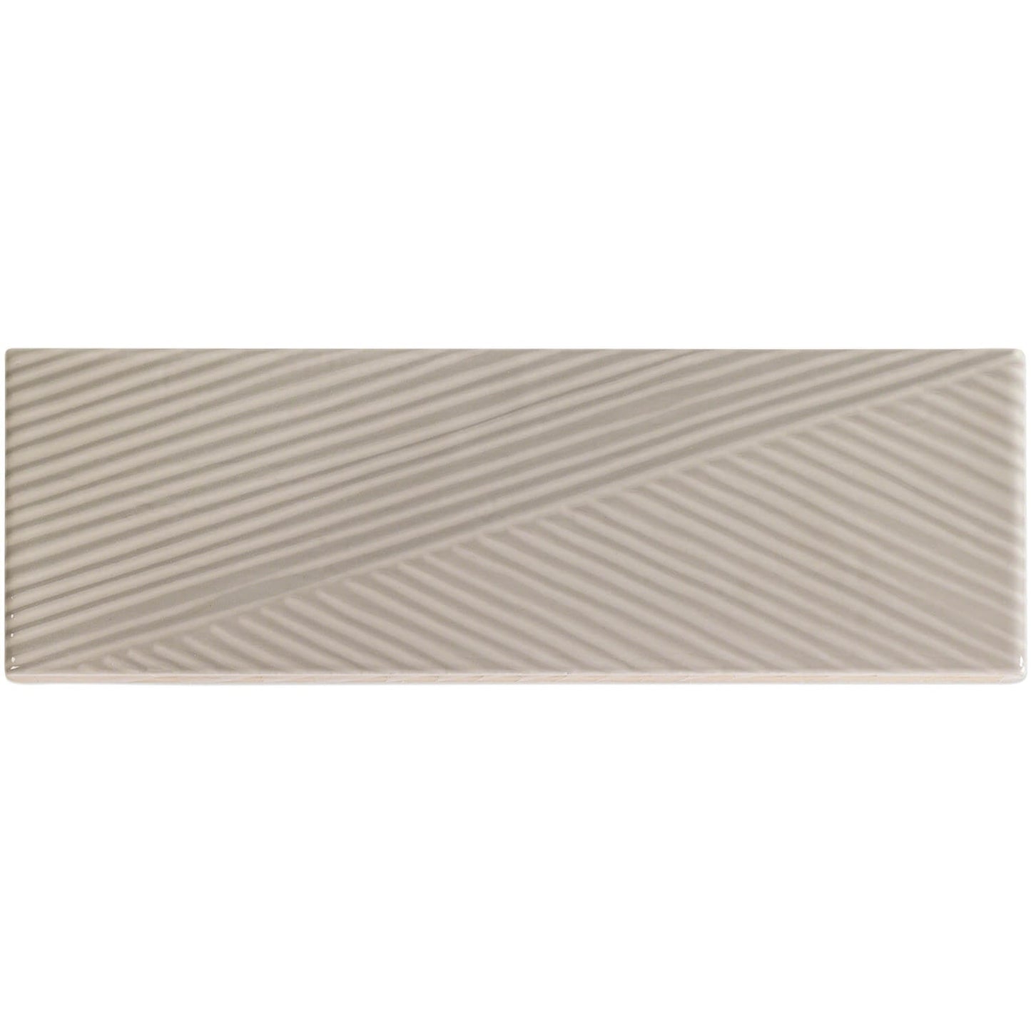 Lux Tile Enigma Gray Pearl 2x8 Textured Polished Ceramic Subway Tile