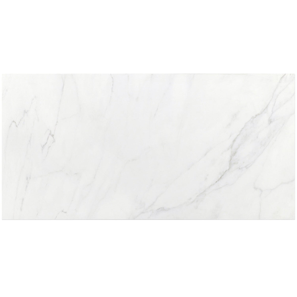 Belvedere Bianco White 15x30 Semi-Polished Porcelain Tile