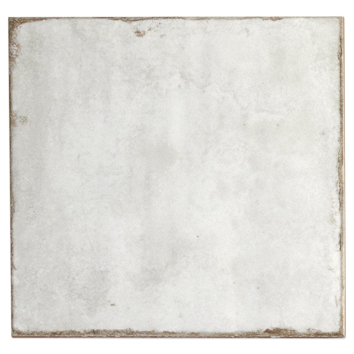 Angela Harris Dunmore Blanco 8x8 Polished White Ceramic Wall Tile