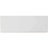 Enigma White 2x8 Textured Polished Ceramic Subway Tile - Lux Tile