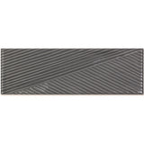 Tilebar Enigma Graphite Gray 2x8 Polished Textured Ceramic Wall Tile