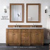 James Martin Vanities Bristol 29" x 40" Saddle Brown Bathroom Vanity Mirror
