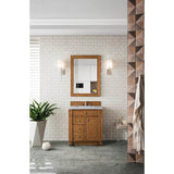James Martin Vanities Bristol 29" x 40" Saddle Brown Bathroom Vanity Mirror
