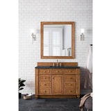James Martin Vanities Bristol 44" x 40" Saddle Brown Bathroom Vanity Mirror