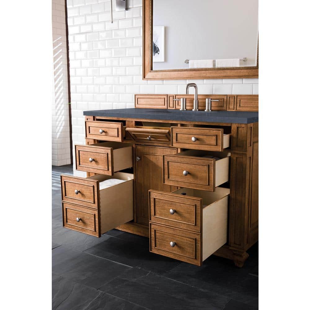 James Martin Vanities Bristol 44" x 40" Saddle Brown Bathroom Vanity Mirror