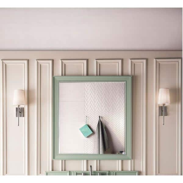 James Martin Vanities Sage Green Rectangular Bathroom Vanity Mirror, 44x40 Inches