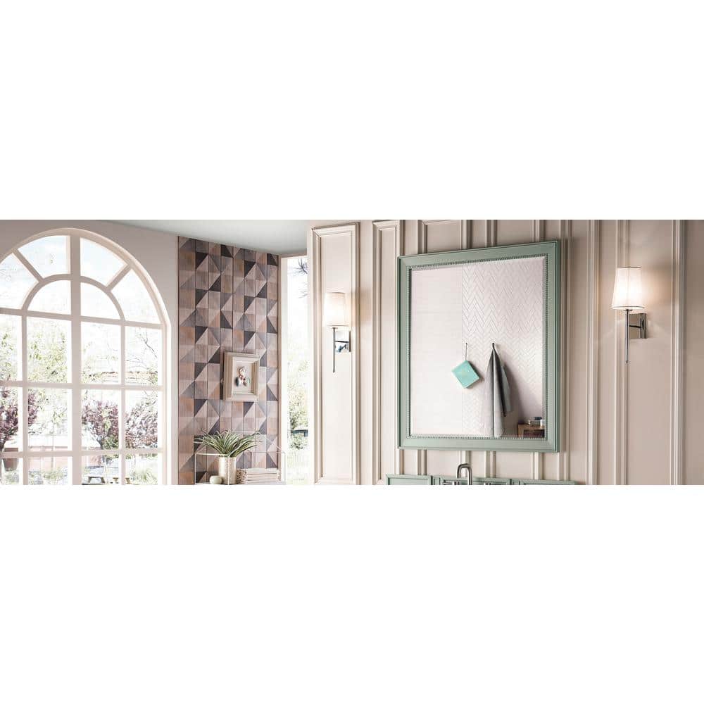 James Martin Vanities Sage Green Rectangular Bathroom Vanity Mirror, 44x40 Inches