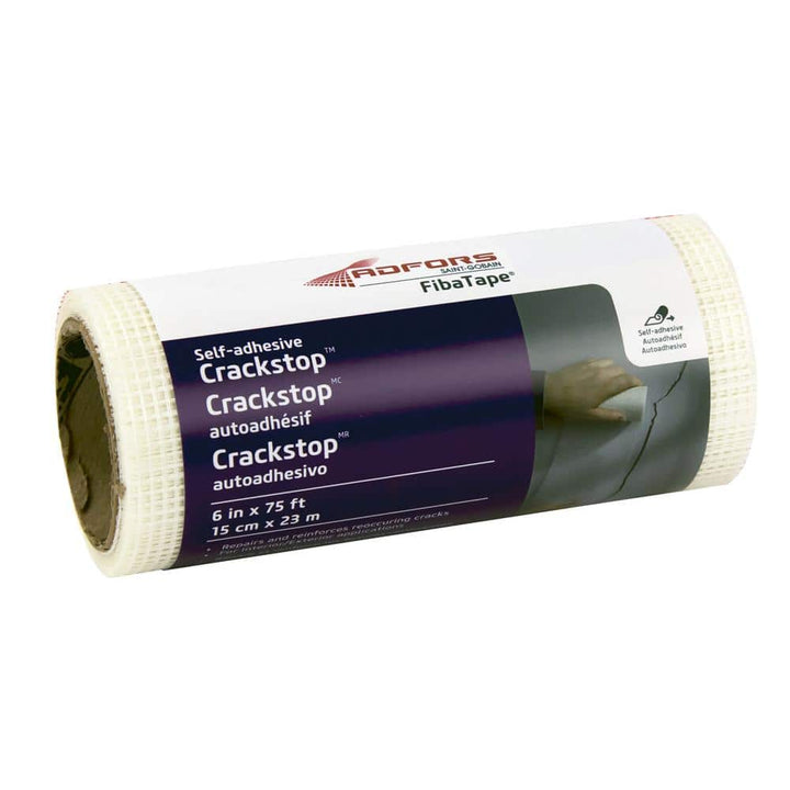 Saint-Gobain ADFORS FibaTape Crack Stop 6 in. x 75 ft. Self-Adhesive Wall Repair Fabric