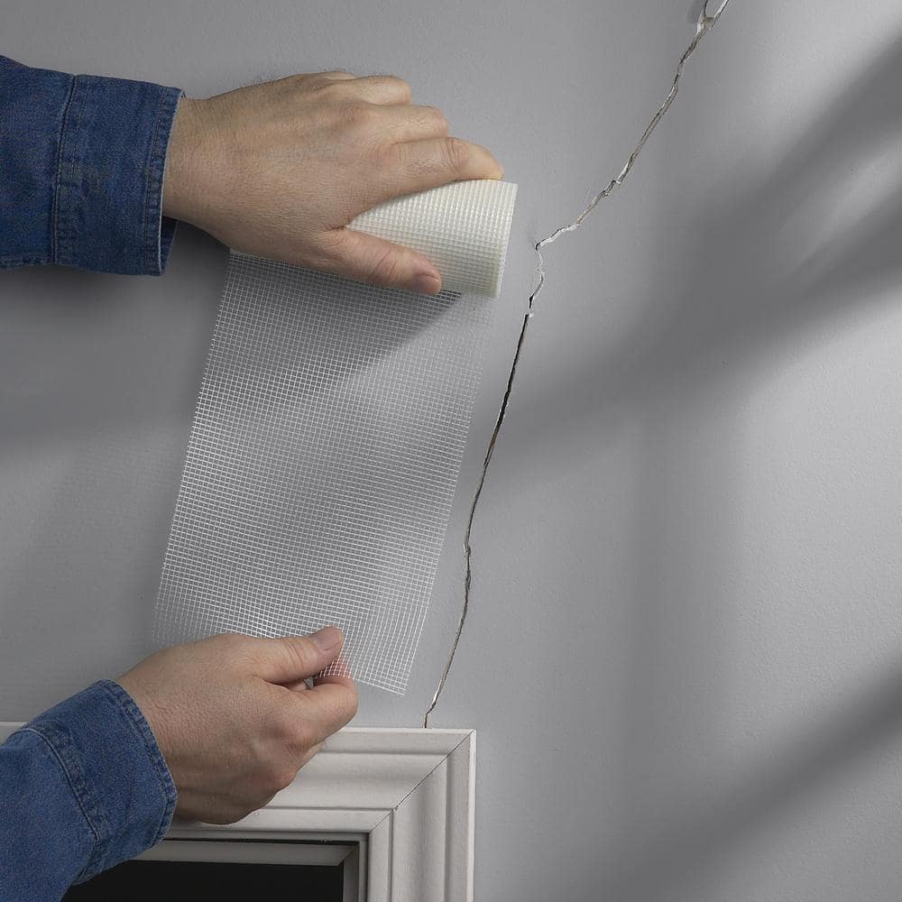Saint-Gobain ADFORS FibaTape Crack Stop 6 in. x 75 ft. Self-Adhesive Wall Repair Fabric