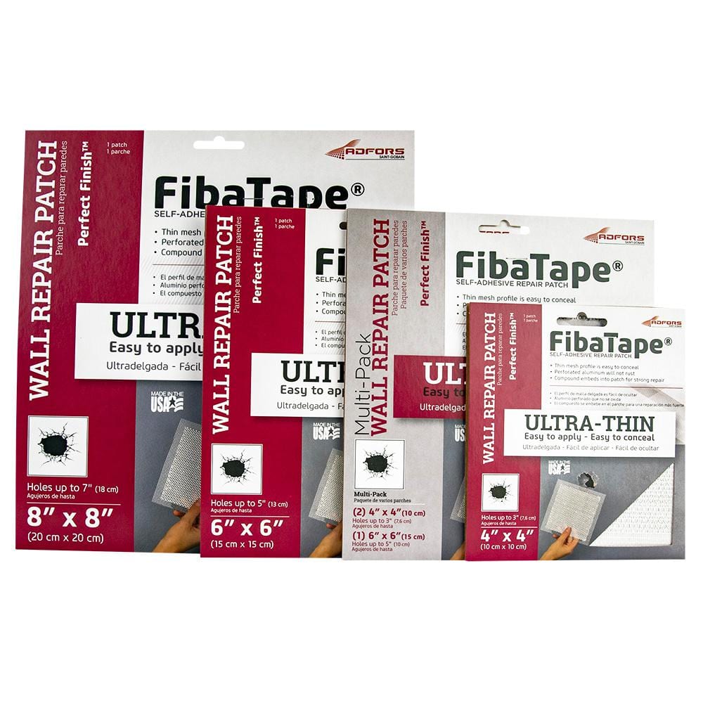 Saint-Gobain ADFORS FibaTape Perfect Finish 4 in. x 4 in. Self-Adhesive Wall Repair Patch