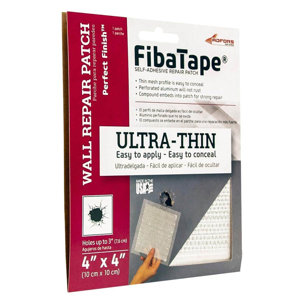 Saint-Gobain ADFORS FibaTape Perfect Finish 4 in. x 4 in. Self-Adhesive Wall Repair Patch