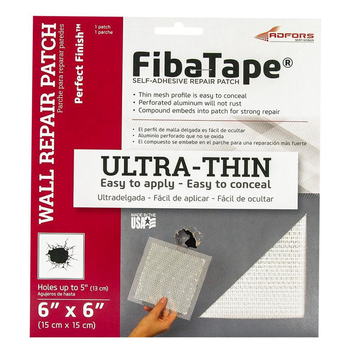 Saint-Gobain ADFORS FibaTape Perfect Finish 6 in. x 6 in. Self-Adhesive Wall Repair Patch